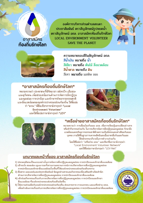 ตราสัญลักษณ์ อาสาสมัครท้องถิ่นรักษ์โลก